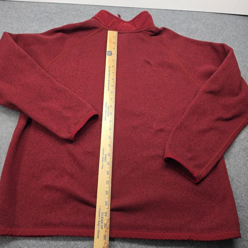 The North Face Mens Gordon Lyons 1/4 Zip Fleece Pullover Red Heather XL
